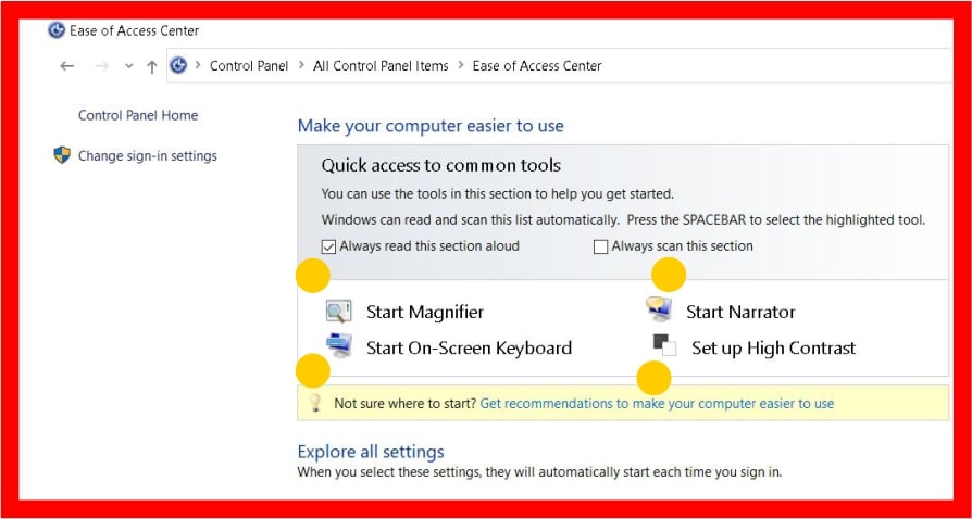 Ease of Access Center क्या है Ease of Access Center Use कैसे करे ?