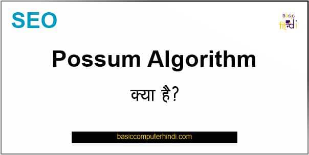Read more about the article Possum Algorithm क्या है इससे वेबसाइट कैसे प्रभावित हो सकता है ?
