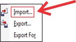 COREL DRAW में Import फंक्शन क्या है