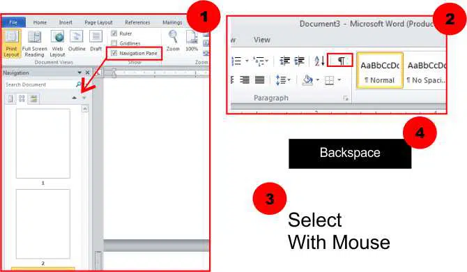 4 तरीके Ms.Word में Document Page Delete करने के