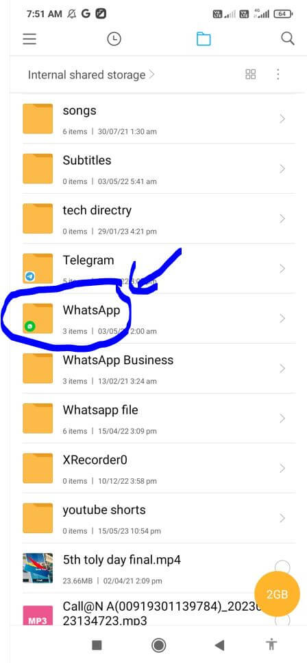 WhatsApp से Download Word Excel PDF PPT File मोबाइल के अंदर कहां मिलेगी?